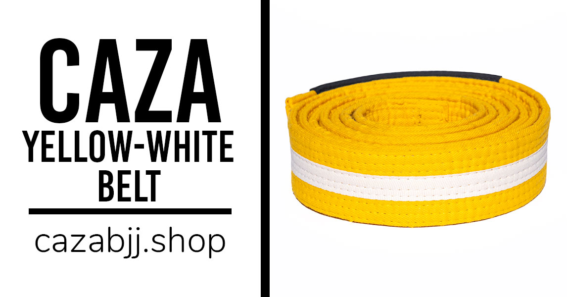 BJJ YellowWhite Belt CAZA BJJ Shop